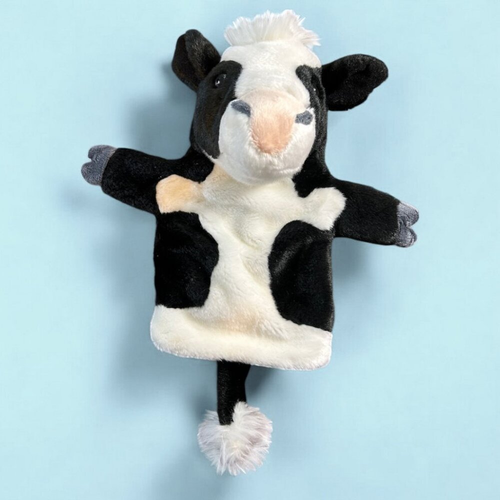 The Puppet Company cow hand puppet - like new and so cute